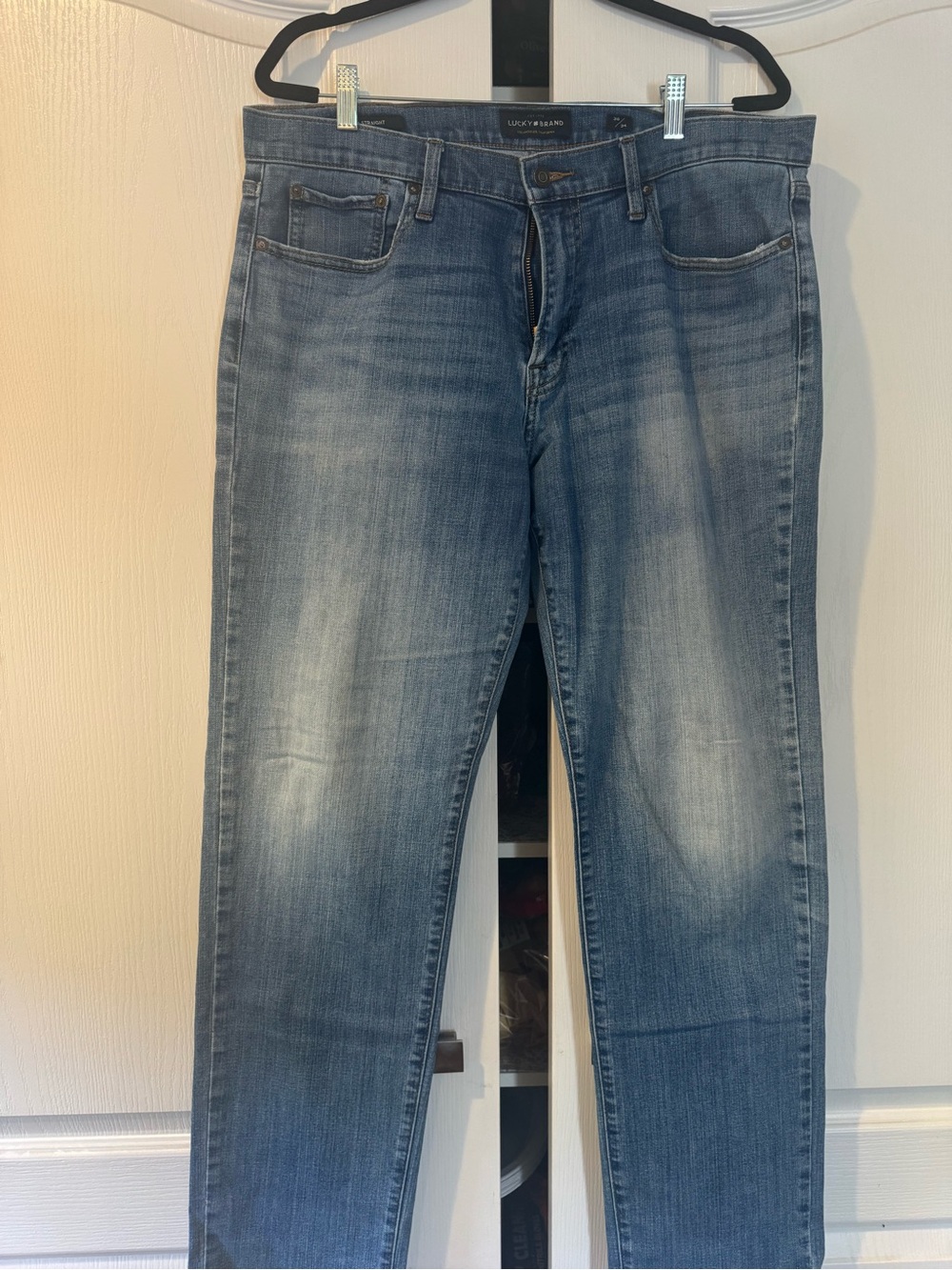 Lucky Brand Men's Faded Blue 221 Straight Jeans 36x34